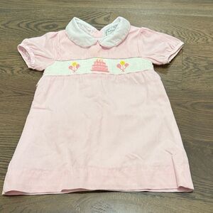 Bella Bean Smocked birthday dress 12 mo